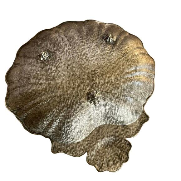 Vintage Silver-Plated Scallop Shell Dish – 6” Decorative Trinket - Picture 2 of 2